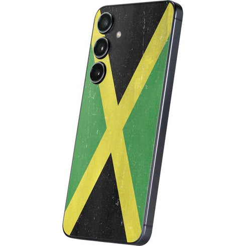 Jamaica Flag Distressed Galaxy S25 Skin